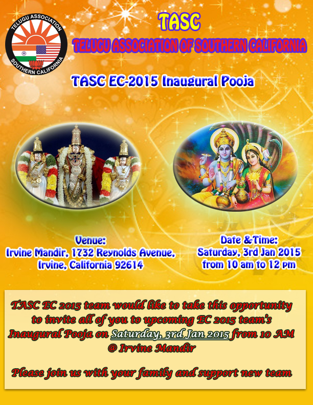 TASC EC-2015 Inaugural Pooja