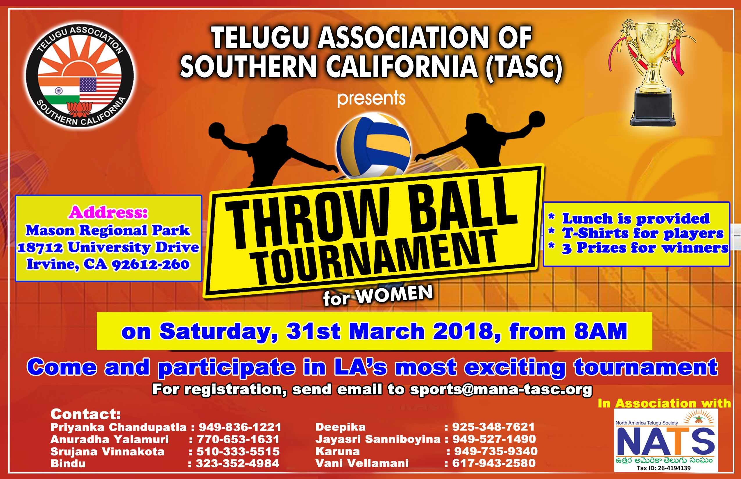TASC 2018 - Women Throwball Tournament